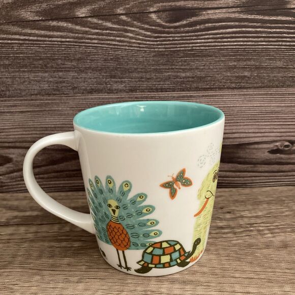 Starbucks 2008 Zoo Safari Animal Mug Bone China 8oz Tiger Elephant Giraffe - Picture 4 of 9